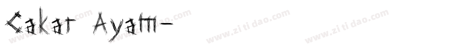 Cakar Ayam字体转换